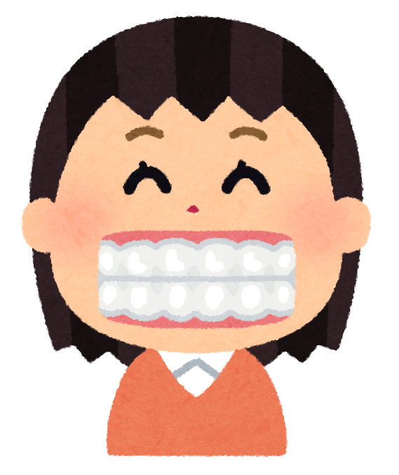 顎関節症が治ってニコニコしている人のイメージ図です。