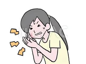 歯。がしみる人の状態をイラストで表しています